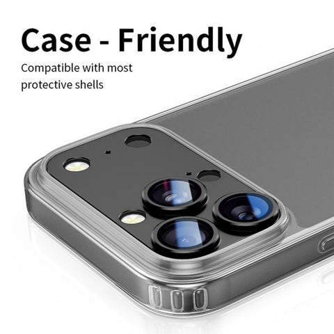 Kalebol Instant 17 Pro Max Full Coverage Metal Lens Film Protector, For iPhone 16 Pro Max, For iPhone 16 Pro, For iPhone 15 Pro Max, For iPhone 15 Pro, For iPhone 14 Pro, For iPhone 14 Pro Max