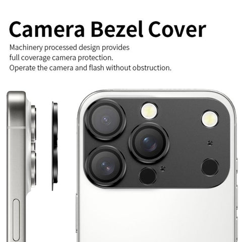 Kalebol Instant 17 Pro Max Full Coverage Metal Lens Film Protector, For iPhone 16 Pro Max, For iPhone 16 Pro, For iPhone 15 Pro Max, For iPhone 15 Pro, For iPhone 14 Pro, For iPhone 14 Pro Max