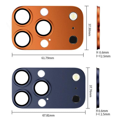 Kalebol Instant 17 Pro Max Full Coverage Metal Lens Film Protector, For iPhone 16 Pro Max, For iPhone 16 Pro, For iPhone 15 Pro Max, For iPhone 15 Pro, For iPhone 14 Pro, For iPhone 14 Pro Max