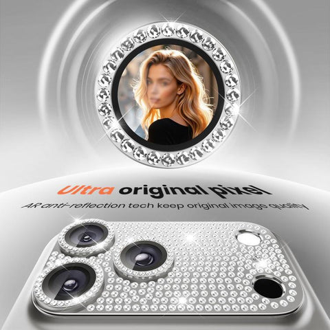 Kalebol All-in-One Frosted Metal Armor Diamond-Shine Camera Lens Film, For iPhone 17 Pro Max, For iPhone 17 Pro