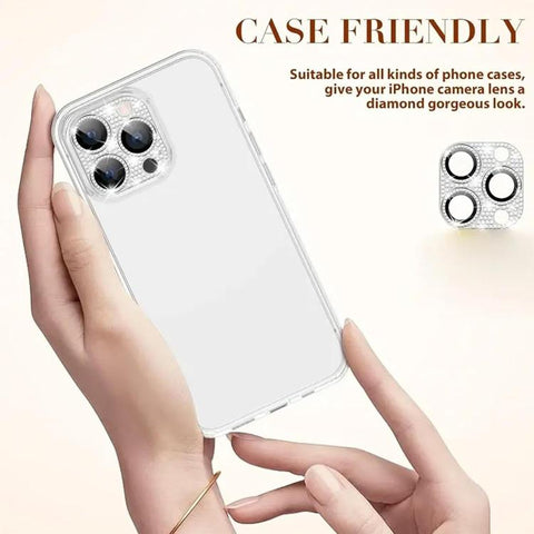 Kalebol All-in-One Frosted Metal Armor Diamond-Shine Camera Lens Film, For iPhone 16 Pro Max, For iPhone 16 Pro, For iPhone 16 Plus, For iPhone 16, For iPhone 15 Pro Max, For iPhone 15 Pro