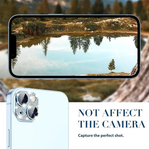 Kalebol All-in-One Frosted Metal Armor Diamond-Shine Camera Lens Film, For iPhone 15 Plus, For iPhone 15, For iPhone 14 Plus, For iPhone 14, For iPhone 14 Pro, For iPhone 14 Pro Max