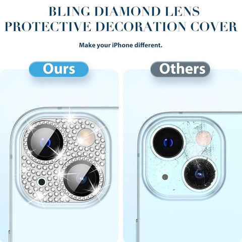 Kalebol All-in-One Frosted Metal Armor Diamond-Shine Camera Lens Film, For iPhone 15 Plus, For iPhone 15, For iPhone 14 Plus, For iPhone 14, For iPhone 14 Pro, For iPhone 14 Pro Max