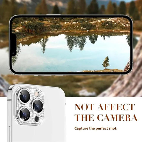 Kalebol All-in-One Frosted Metal Armor Diamond-Shine Camera Lens Film, For iPhone 13 Pro Max, For iPhone 13 Pro, For iPhone 13