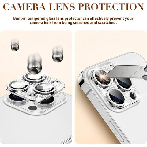 Kalebol All-in-One Frosted Metal Armor Diamond-Shine Camera Lens Film, For iPhone 13 Pro Max, For iPhone 13 Pro, For iPhone 13