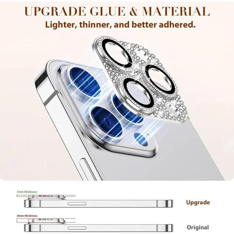 Kalebol All-in-One Frosted Metal Armor Diamond-Shine Camera Lens Film, For iPhone 13 Pro Max, For iPhone 13 Pro, For iPhone 13