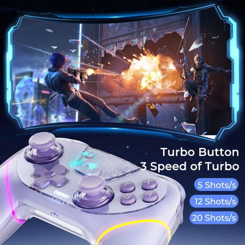 Dual Hall Effect Joystick Game Controllers, For Switch 2 / PC / ipad / Tesla Model 3/Y/S/X
