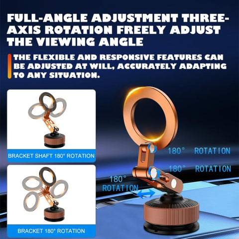 K7 Car Vacuum Suction Foldable Navigation Dashboard Magnetic Phone Holder, K7