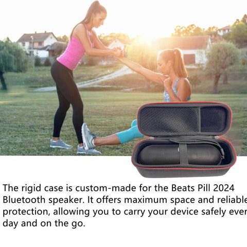 For Beats Pill 2024 Bluetooth Speaker Hard Shell Carrying Case Outdoor Portable Protective Storage Box, For Beats Pill 2024