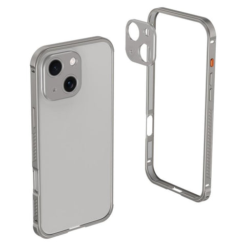 Armor Dual-side Anti-slip Metal Frame Case with Lens Cover, For iPhone 14 Pro Max, For iPhone 13 Pro Max, For iPhone 13 Pro, For iPhone 13