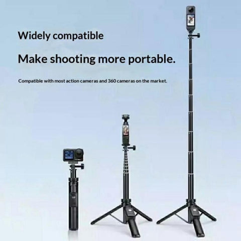 YUNTENG VCT-363 For Smartphone / DJI Pocket 3 Extension Pole Selfie Stick Tripod Stand, VCT-363
