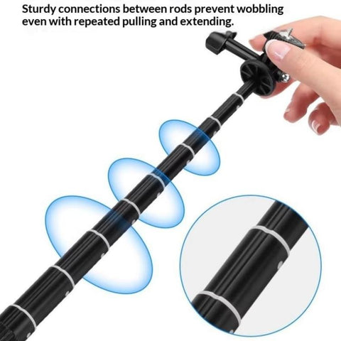 YUNTENG VCT-363 For Smartphone / DJI Pocket 3 Extension Pole Selfie Stick Tripod Stand, VCT-363