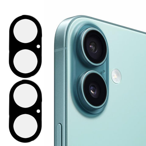 2pcs ENKAY Hat-Prince Black 9H Rear Camera Lens Tempered Glass Film, For iPhone Duo, For iPhone 18 Pro, For iPhone 18 Pro Max, For iPhone 17 Pro Max, For iPhone 17 Pro, For iPhone 17, For iPhone Air