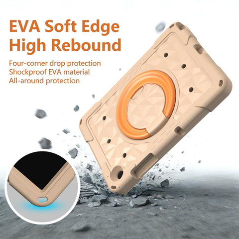 Magic Ring Rotation Holder Shockproof Tablet Case with Shoulder Straps, For Samsung Galaxy Tab A11+ / A9+, For Samsung Galaxy Tab A11 / A9