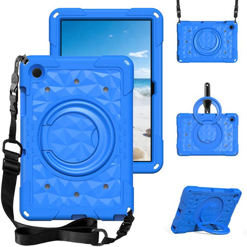 Magic Ring Rotation Holder Shockproof Tablet Case with Shoulder Straps, For Samsung Galaxy Tab A11+ / A9+, For Samsung Galaxy Tab A11 / A9
