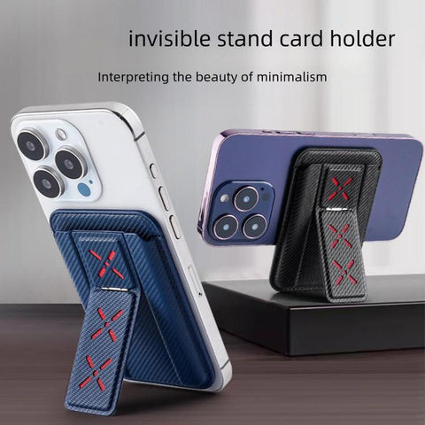 Magnetic Invisible Foldable Stand Card Bag