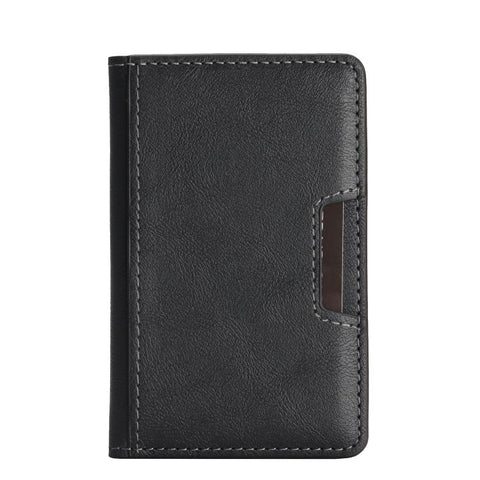 Two-Fold Magnetic Vegan Leather Card Bag