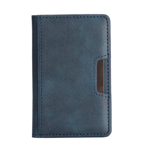 Two-Fold Magnetic Vegan Leather Card Bag