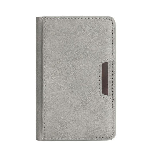 Two-Fold Magnetic Vegan Leather Card Bag