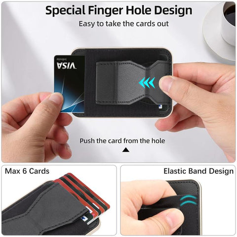 Magnetic Waistband Vegan Leather Card Bag