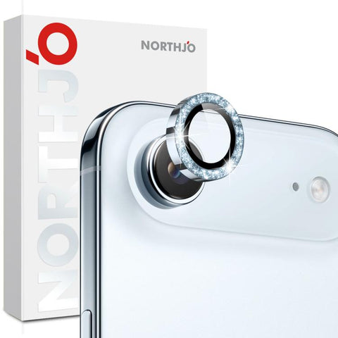 NORTHJO 1 Set Camera Lens Protector Glitter Metal Ring Film, For iPhone Air