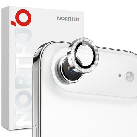 NORTHJO 1 Set Camera Lens Protector Glitter Metal Ring Film, For iPhone Air