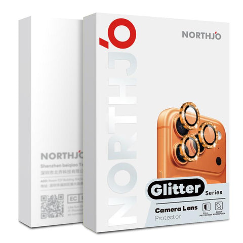 NORTHJO 1 Set Camera Lens Protector Glitter Metal Ring Film, For iPhone Air