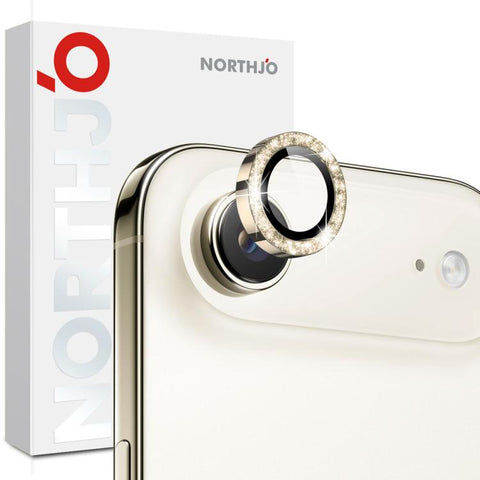 NORTHJO 1 Set Camera Lens Protector Glitter Metal Ring Film, For iPhone Air