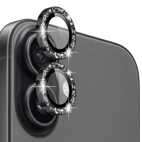 NORTHJO 1 Set Camera Lens Protector Glitter Metal Ring Film, For iPhone 17