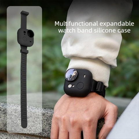 Sports Camera Expansion Strap Silicone Protective Cover, For Insta360 Go Ultra