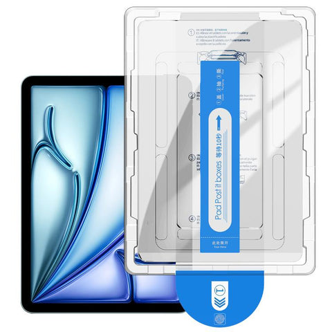 Easy Install Box Dust-Free Curved Edge HD Tempered Glass Film, For iPad Air 13 2026 / 2025 / 2024, For iPad Air 11 2026 / 2025 / 2024, For iPad Pro 13 2025 / 2024, For iPad Pro 11 2025 / 2024, For iPad 2025 / 2022, For iPad mini 2024 / mini 6          ...