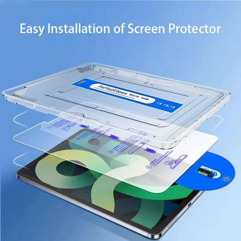 Easy Install Box Dust-Free Curved Edge HD Tempered Glass Film, For iPad Air 13 2026 / 2025 / 2024, For iPad Air 11 2026 / 2025 / 2024, For iPad Pro 13 2025 / 2024, For iPad Pro 11 2025 / 2024, For iPad 2025 / 2022, For iPad mini 2024 / mini 6          ...