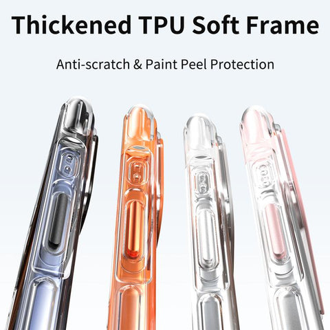 Vacuum-Sealed Transparent Airbag Magnetic Acrylic Phone Case, For iPhone 18 Pro / 17 Pro, For iPhone 18 Pro Max / 17 Pro Max, For iPhone 17