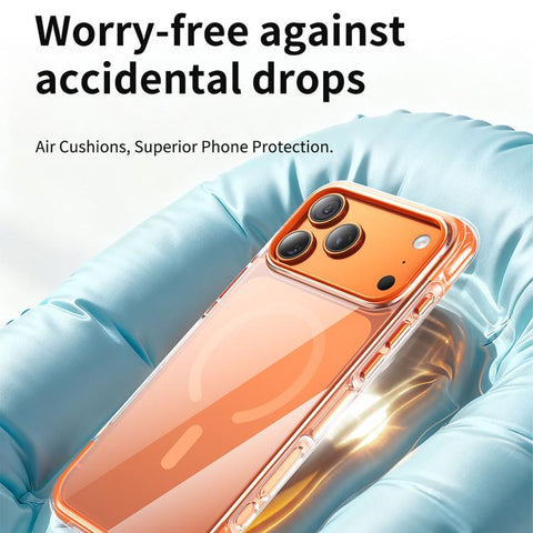 Vacuum-Sealed Transparent Airbag Magnetic Acrylic Phone Case, For iPhone 18 Pro / 17 Pro, For iPhone 18 Pro Max / 17 Pro Max, For iPhone 17