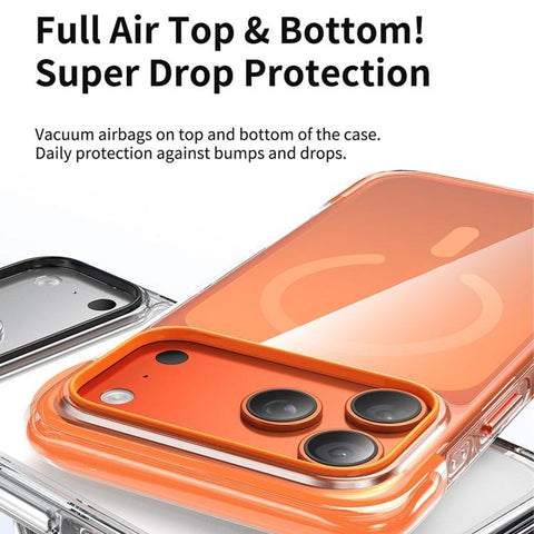 Vacuum-Sealed Transparent Airbag Magnetic Acrylic Phone Case, For iPhone 18 Pro / 17 Pro, For iPhone 18 Pro Max / 17 Pro Max, For iPhone 17