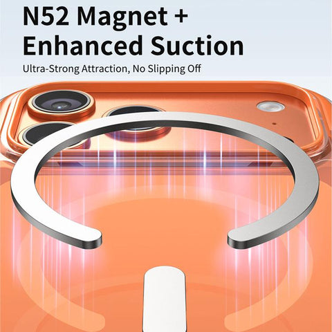 Vacuum-Sealed Transparent Airbag Magnetic Acrylic Phone Case, For iPhone 18 Pro / 17 Pro, For iPhone 18 Pro Max / 17 Pro Max, For iPhone 17