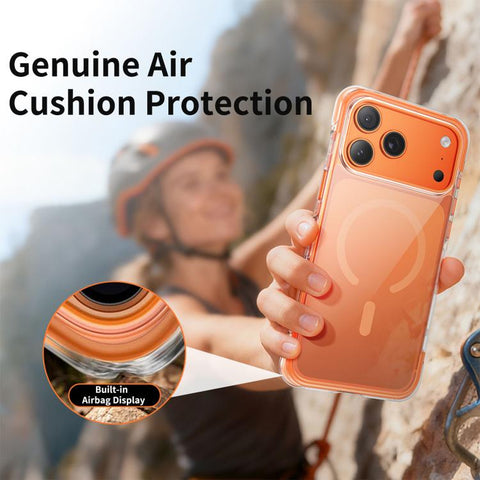 Vacuum-Sealed Transparent Airbag Magnetic Acrylic Phone Case, For iPhone 18 Pro / 17 Pro, For iPhone 18 Pro Max / 17 Pro Max, For iPhone 17