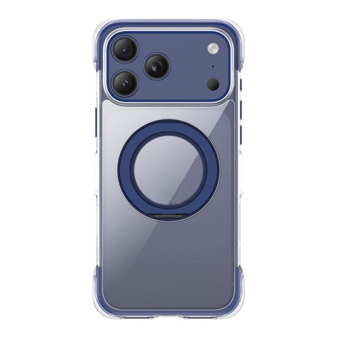 Vacuum-Sealed Transparent Airbag Magnetic Rotation Holder Acrylic Phone Case, For iPhone 18 Pro / 17 Pro, For iPhone 18 Pro Max / 17 Pro Max, For iPhone 17