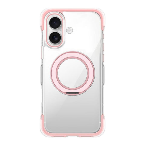 Vacuum-Sealed Transparent Airbag Magnetic Rotation Holder Acrylic Phone Case, For iPhone 18 Pro / 17 Pro, For iPhone 18 Pro Max / 17 Pro Max, For iPhone 17