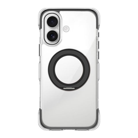 Vacuum-Sealed Transparent Airbag Magnetic Rotation Holder Acrylic Phone Case, For iPhone 18 Pro / 17 Pro, For iPhone 18 Pro Max / 17 Pro Max, For iPhone 17