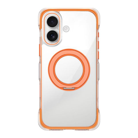 Vacuum-Sealed Transparent Airbag Magnetic Rotation Holder Acrylic Phone Case, For iPhone 18 Pro / 17 Pro, For iPhone 18 Pro Max / 17 Pro Max, For iPhone 17