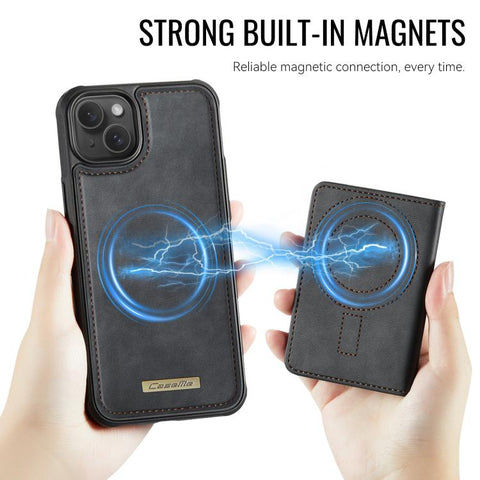 CaseMe Me80 Series Detachable Wallet Magnetic RFID Vegan Leather Phone Case, For iPhone 13, For iPhone 12 / 12 Pro, For iPhone 12 Pro Max, For iPhone 11 Pro Max, For iPhone 11, For iPhone 11 Pro
