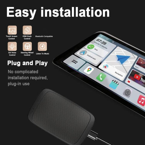 M65 2GB+16GB Car AI Box Android 11 Wireless CarPlay / Android Auto Smart Adapter, M65