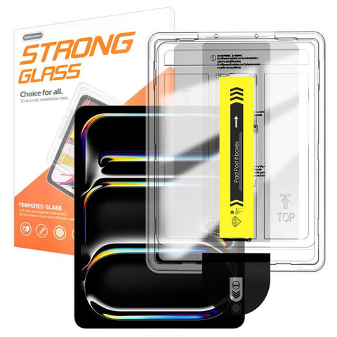 Easy Install Box Dust-Free HD Curved Edge Anti-Fingerprint Tempered Glass Tablet Film, For iPad Air 13 2026 / 2025 / 2024, For iPad Air 11 2026 / 2025 / 2024, For iPad Pro 13 2025 / 2024, For iPad Pro 11 2025 / 2024, For iPad 2025 / 2022               ...