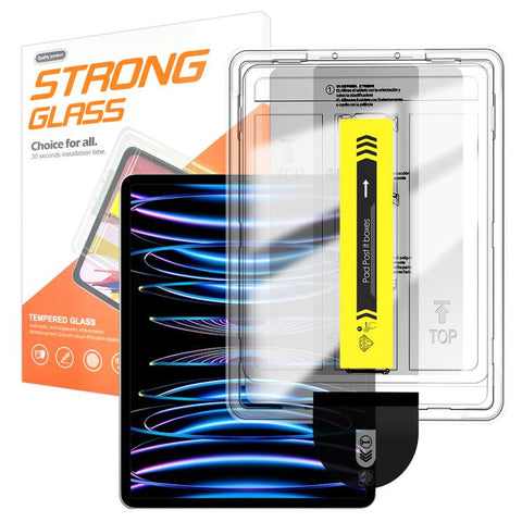Easy Install Box Dust-Free HD Curved Edge Anti-Fingerprint Tempered Glass Tablet Film, For iPad Air 13 2026 / 2025 / 2024, For iPad Air 11 2026 / 2025 / 2024, For iPad Pro 13 2025 / 2024, For iPad Pro 11 2025 / 2024, For iPad 2025 / 2022               ...