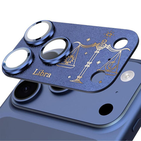 For iPhone 17 Pro Twelve Constellations Armor Integrated Full-Coverage Frosted Metal Camera Lens Film, Scorpio, Libra, Aquarius, Gemini, Pisces, Leo, Sagittarius, Capricorn, Cancer, Taurus, Virgo, Aries
