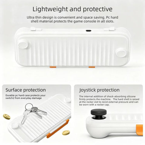 Game Console Anti-slip Textured Hard-Shell Protective Case, For Nintendo Switch 2