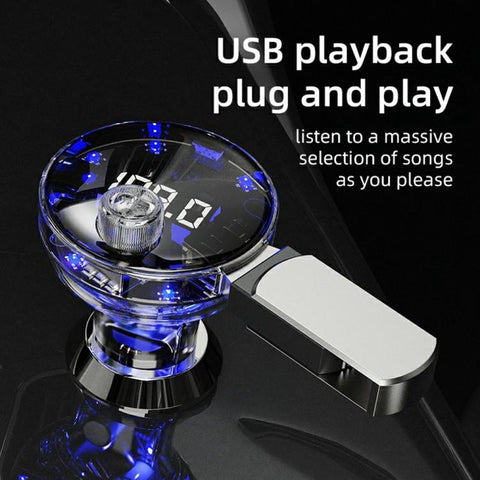 C10 USB / Type-C Multifunctional Car MP3 Player BT Hands-Free FM Transmitter Car Charger, C10