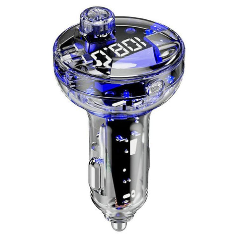 C10 USB / Type-C Multifunctional Car MP3 Player BT Hands-Free FM Transmitter Car Charger, C10