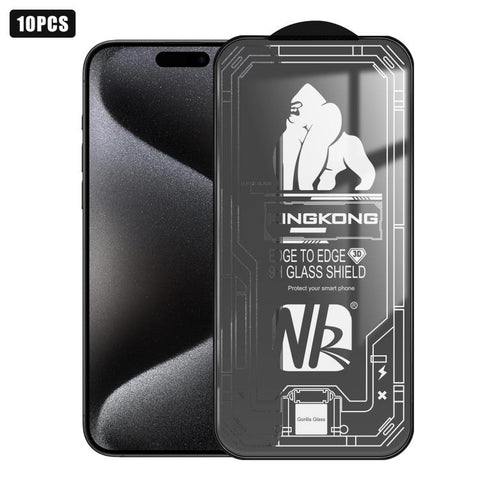 10pcs 3D Large Arc Edge Electroplated Explosion-Proof Scratch-Resistant Full-Screen HD Tempered Glass Film, For iPhone 18 Pro / 17 Pro, For iPhone 18 Pro Max / 17 Pro Max, For iPhone 17, For iPhone Air, For iPhone 16 Pro Max, For iPhone 16 Pro         ...